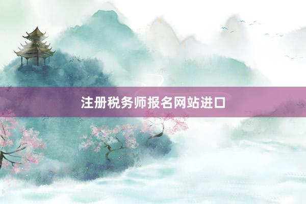 注册税务师报名网站进口