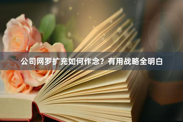 公司网罗扩充如何作念？有用战略全明白